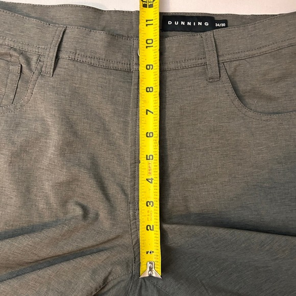 Dunning Men's 36x29 Gray Golf Pants Lightweight Stretch Athletic Casual Trousers - Picture 7 of 8